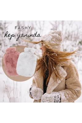 Fashy Peluş Kılıflı Sıcak Su Torbası - Beyaz - 5