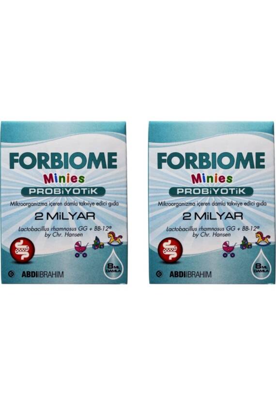 Forbiome Minies 2 Milyar Probiyotik Damla 8 Ml 2 Adet - 1