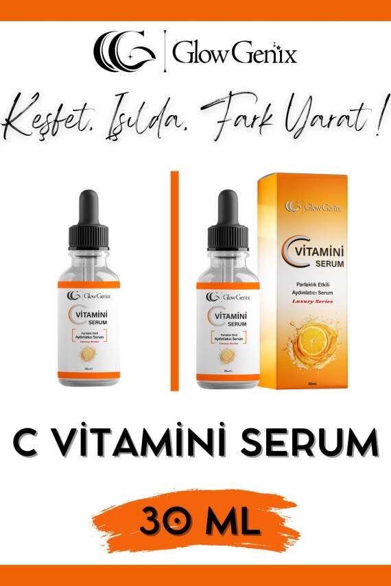 Glow Genix C Vitamini | Parlaklık, Canlılık Ve Aydınlık Etkili Cilt Serumu | 30 ml - 1