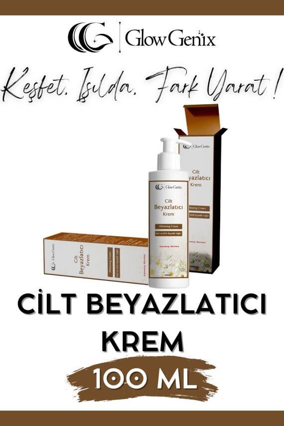 Glow Genix Cilt Beyazlatıcı Krem | Leke Karşıtı,koltuk Altı,yüz, Dirsek Ve Genital Bölge Ton Eşitleyici |100 ml - 1
