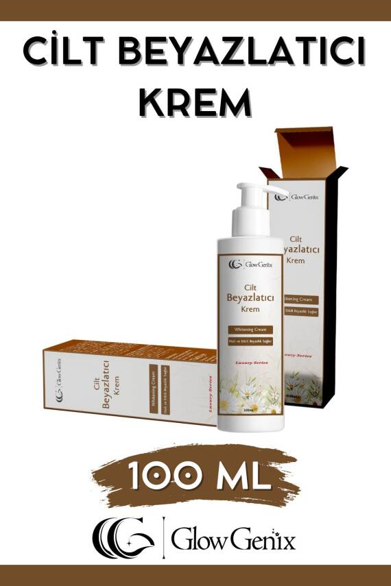 Glow Genix Cilt Beyazlatıcı Krem | Leke Karşıtı,koltuk Altı,yüz, Dirsek Ve Genital Bölge Ton Eşitleyici |100 ml - 3