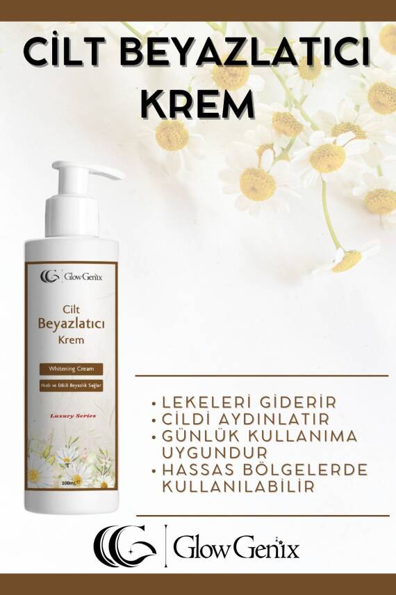 Glow Genix Cilt Beyazlatıcı Krem | Leke Karşıtı,koltuk Altı,yüz, Dirsek Ve Genital Bölge Ton Eşitleyici |100 ml - 4