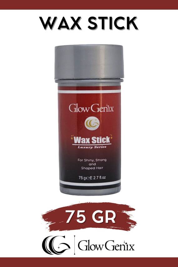 Glow Genix Hair Wax Stick | Saç Şekillendirici, Sabitleyici, Besleyici, Kolay Temizlenen | 75 gr - 2