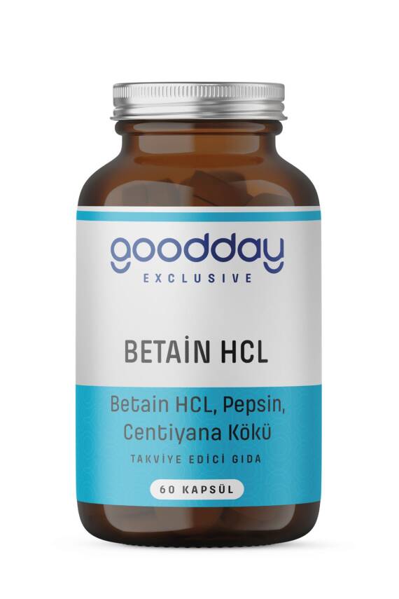 Goodday Betain Hcl Pepsin 60 Kapsül Besin Takviyesi - 1