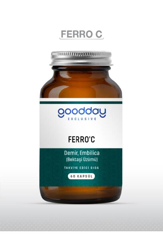 Goodday Ferro' C 17 Mg 60 Kapsül Takviye Edici Gıda - 1