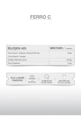 Goodday Ferro' C 17 Mg 60 Kapsül Takviye Edici Gıda - 3