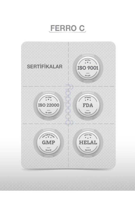 Goodday Ferro' C 17 Mg 60 Kapsül Takviye Edici Gıda - 6
