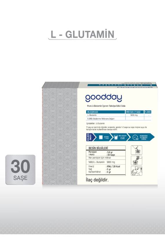 Goodday Pure L-Glutamin 30 Saşe - 3