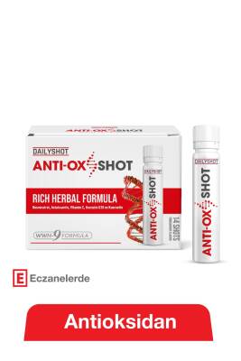 Hangover Shot Antioxshot, Bitkisel Antioksidan Kompleks, Likit Antiox Shot, Resveratrol 14'lü - HANGOVERSHOT