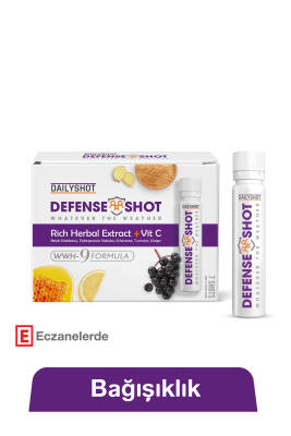 Hangover Shot Defense Shot Soğuk Algınlığına Karşı Bitkisel Gıda Takviyesi, Defense Shot 7'li - HANGOVERSHOT