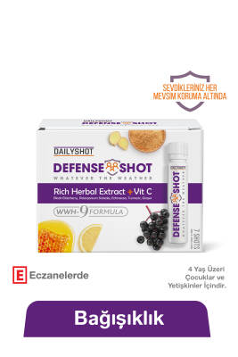 Hangover Shot Defense Shot Soğuk Algınlığına Karşı Bitkisel Gıda Takviyesi, Defense Shot 7'li - 6