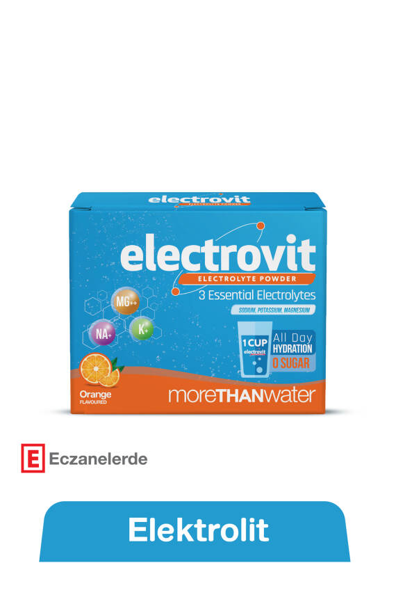 Hangover Shot Electrovit Portakal Aromalı Elektrolit İçeren Toz 8 Şase, Hidrasyon,Magnezyum,Potasyum,Sodyum - 1