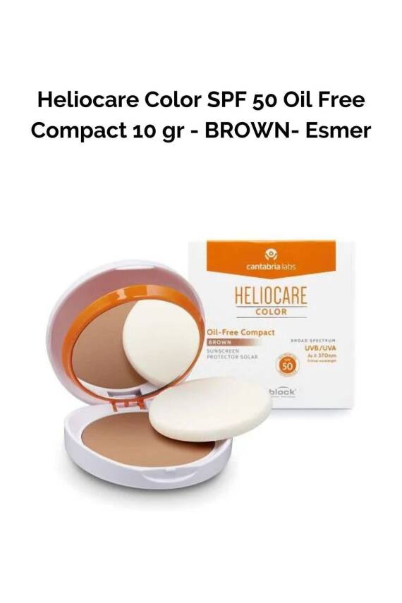 Heliocare 360º Spf 50 Oil Free Compact Yağsız Güneş Koruyucu Brown 10 gr - 1