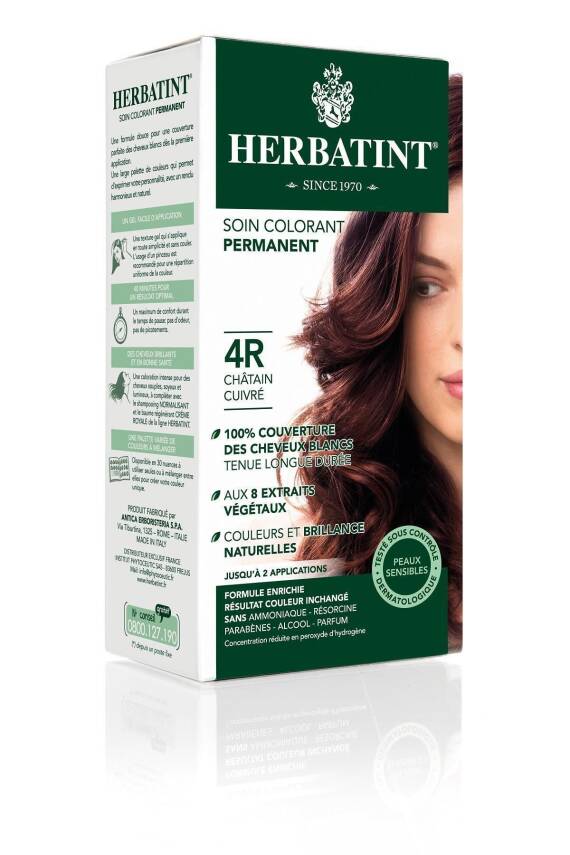 Herbatint Copper Chestnut 4R Saç Boyası - 1