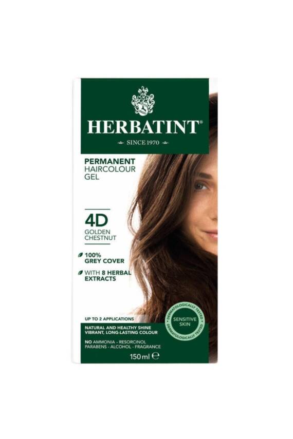 Herbatint Golden Chestnut 4D Saç Boyası - 1