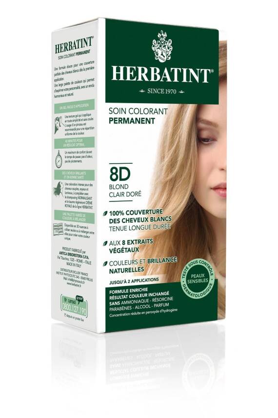 Herbatint Light Golden Blonde 8D Saç Boyası - 1