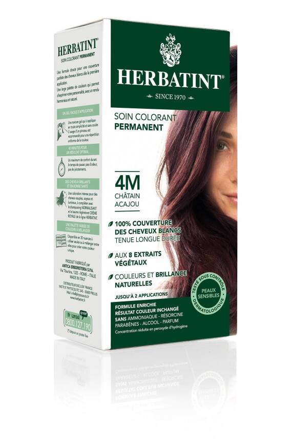 Herbatint Mahogany Chestnut 4M Saç Boyası - 1