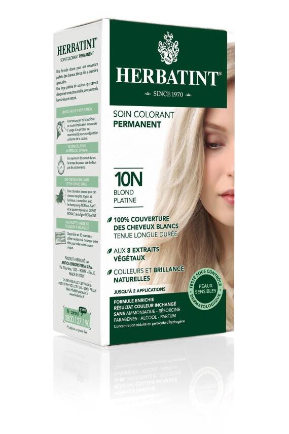 Herbatint Platinum Blonde 10N Saç Boyası - 1
