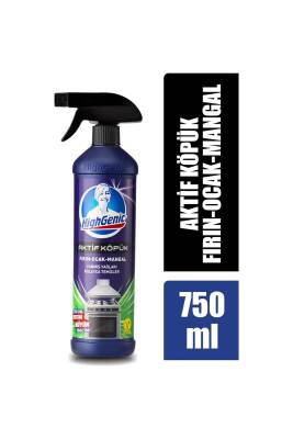 Highgenic Aktif Köpük Fırın,Ocak,Mangal Temizleyici 750ml - Highgenic