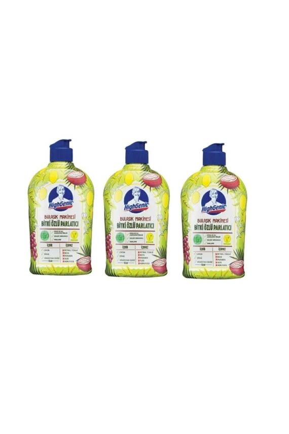 Highgenic Bitki Özlü Bulaşık Makinesi Parlatıcı 500 Gr X 3 Paket - 1