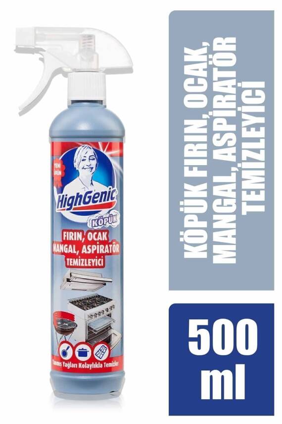 Highgenic Fırın,Ocak,Mangal,Aspiratör Temizleyici 500ml - 2