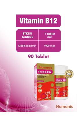 Humanis B12 Dilaltı 90 Tablet - 6