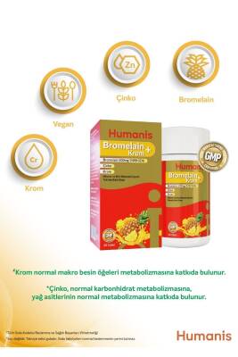 Humanis Bromelain+Krom, Çinko 60 Tablet - 4