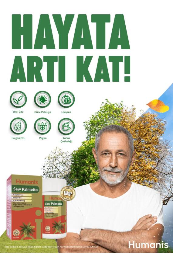 Humanis Saw Palmetto Isırgan ve Bitki Ekstreleri İçeren 60 Tablet - 2