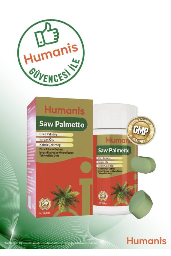 Humanis Saw Palmetto Isırgan ve Bitki Ekstreleri İçeren 60 Tablet - 5