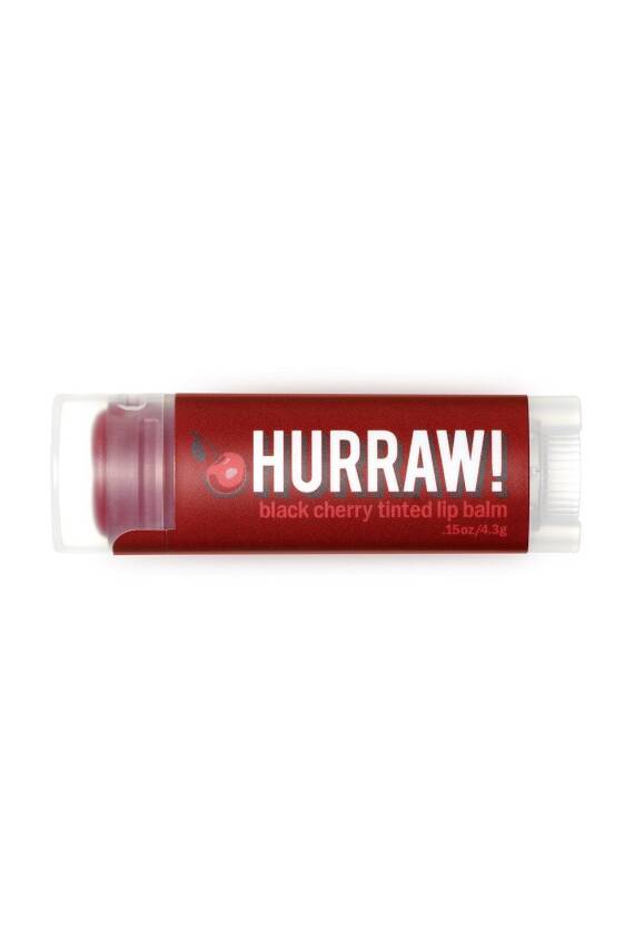 Hurraw Black Cherry Tinted Lip Balm Dudak Balmı Vişne 4.8g - 2