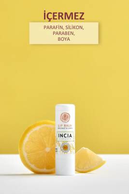 Incia %100 Doğal Dudak Besleyici Bergamot & Limon Bitkisel Nemlendirici Dudak Bakım Kremi 6 G - 3