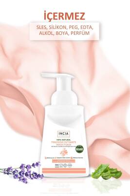 Incia %100 Doğal İntim Yıkama Köpüğü Ph 3.8 Beyazlatma Etkili ve Koku Önleyici Vegan 200 ml - 3