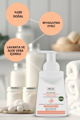 Incia %100 Doğal İntim Yıkama Köpüğü Ph 3.8 Beyazlatma Etkili ve Koku Önleyici Vegan 200 ml - 5