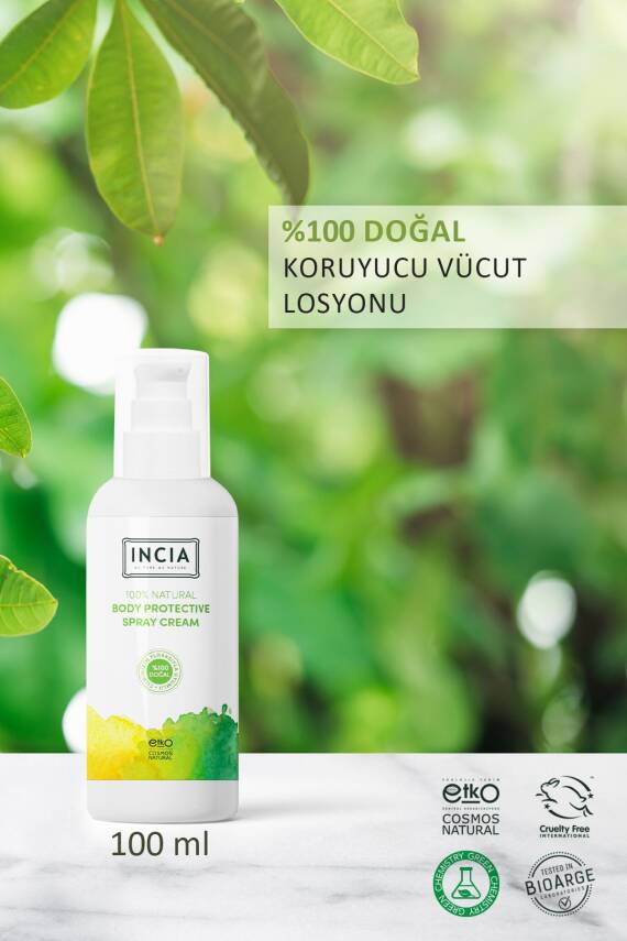 Incia %100 Doğal Koruyucu Vücut Losyonu Sprey Yenidoğan Bebek Çocuk İçin Limon Okaliptus Vegan 100 ml - 2