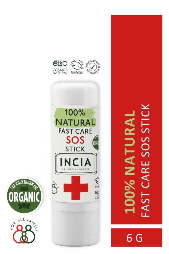 Incia %100 Doğal Sos Stick Anlık Yatıştırıcı Organik Yalancı İğde Hızlı Koruma Bitkisel 6 G - 1