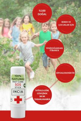 Incia %100 Doğal Sos Stick Anlık Yatıştırıcı Organik Yalancı İğde Hızlı Koruma Bitkisel 6 G - 5