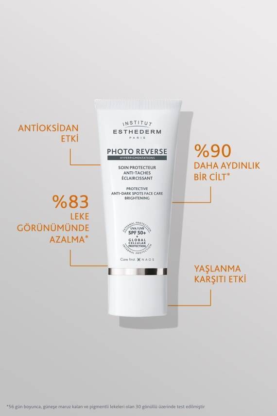 Institut Esthederm Photo Reverse Leke Karşıtı UVA/UVB SPF50+ Yüksek Korumalı Güneş Kremi 50ML - 2