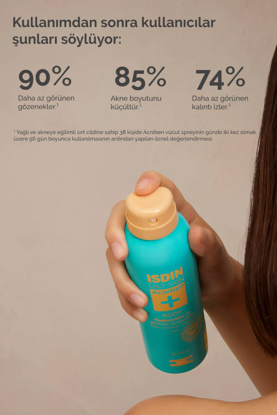 ISDIN Acniben Body Spray 150 ml Yağlı Ve Akne Eğilimli Ciltler Için Vücut Spreyi - 3