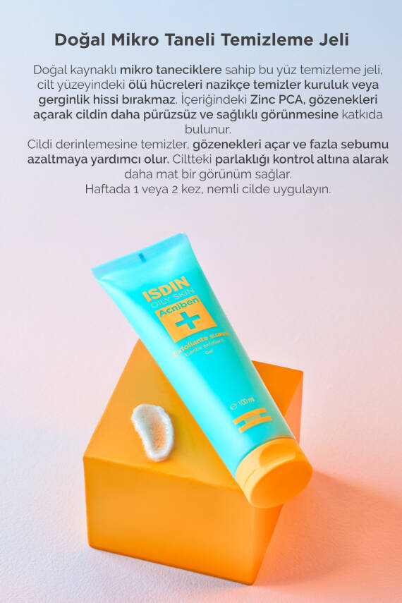 ISDIN Acniben Gentle Exfoliant Gel 100 ml Yağlı ve Akne Eğilimli Ciltler İçin Gözenek Temizleyici Peeling - 2