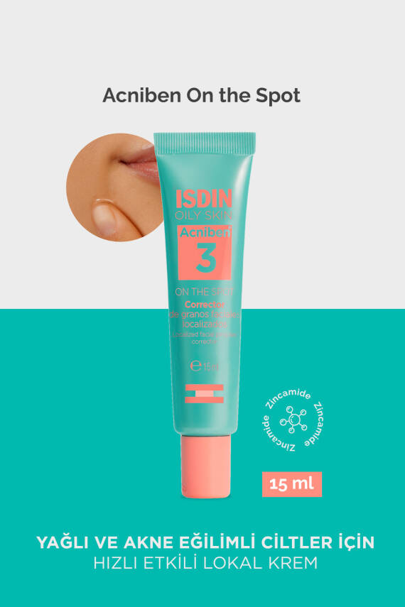 ISDIN Acniben On The Spot 15 ml Yağlı Ve Akne Eğilimli Ciltler Için Hızlı Etkili Lokal Krem - 1