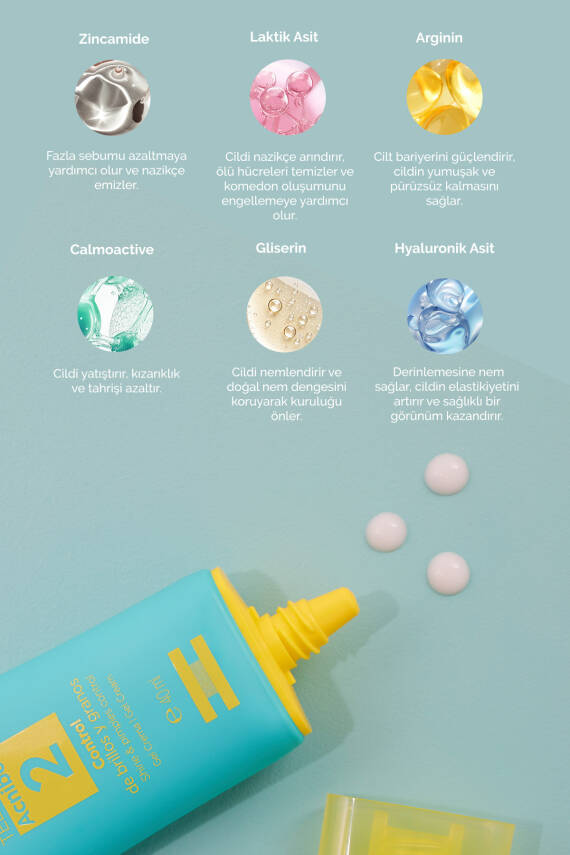 ISDIN Acniben Shine & Pimples Control 40 ml Yağlı ve Akne Eğilimli Ciltler İçin Gündüz Bakım Kremi - 4