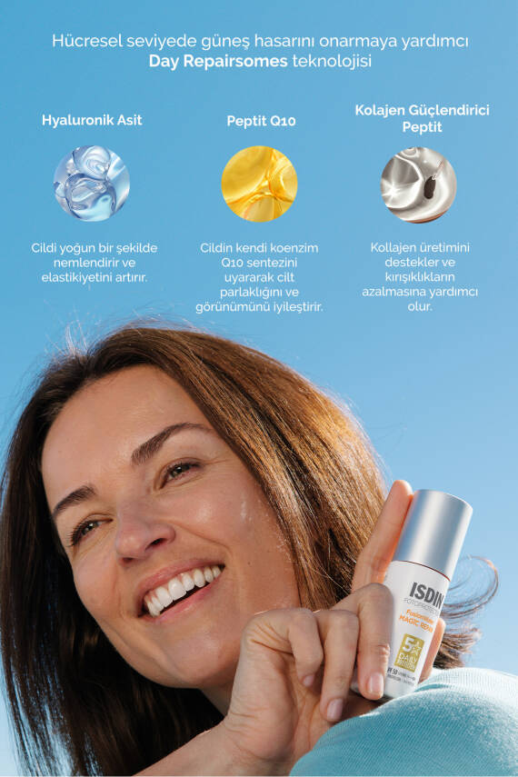 ISDIN Fotoprotector Fusion Water Magic Repair Spf50 50 ml Yaşlanma Karşıtı Onarıcı Yüz Güneş Kremi - 4