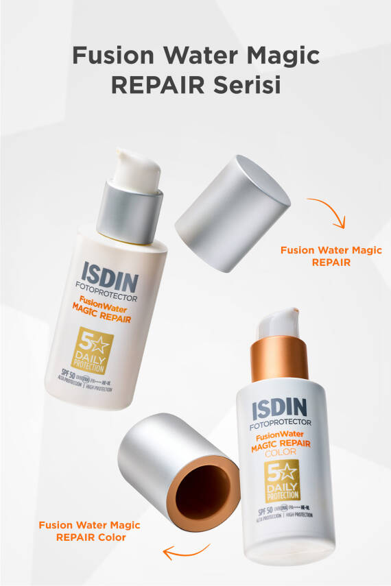 ISDIN Fotoprotector Fusion Water Magic Repair Spf50 50 ml Yaşlanma Karşıtı Onarıcı Yüz Güneş Kremi - 5