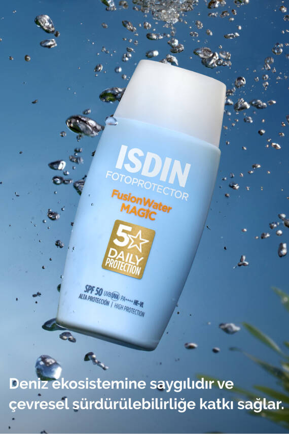 ISDIN Fotoprotector Fusion Water Magic Spf50 50 ml Su Bazlı Ve Iz Bırakmayan Yüz Güneş Kremi - 6