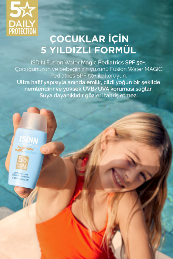 ISDIN Fotoprotector Fusion Water Pediatrics Spf50 50 ml Su Bazlı Çocuk Yüz Güneş Kremi - 2
