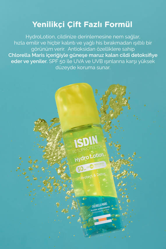 ISDIN Fotoprotector Hydrolotion Spf 50 200ml Nemlendiricili Güneşten Koruyan Vücut Spreyi - 2