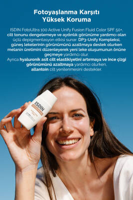ISDIN Fotoultra 100 Active Unify Color Spf 50 50 ml Leke Karşıtı Su Bazlı Renkli Yüz Güneş Kremi - 2