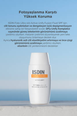 ISDIN Fotoultra 100 Active Unify Spf50 50 ml Leke Karşıtı Yüz Güneş Kremi - 2