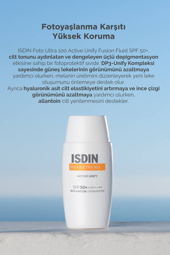 ISDIN Fotoultra 100 Active Unify Spf50 50 ml Leke Karşıtı Yüz Güneş Kremi - 2