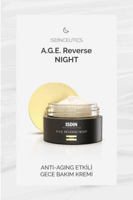 ISDIN Isdinceutics Age Reverse Night Anti Aging Cream 50 ml Yaşlanma Karşıtı Gece Bakım Kremi - ISDIN